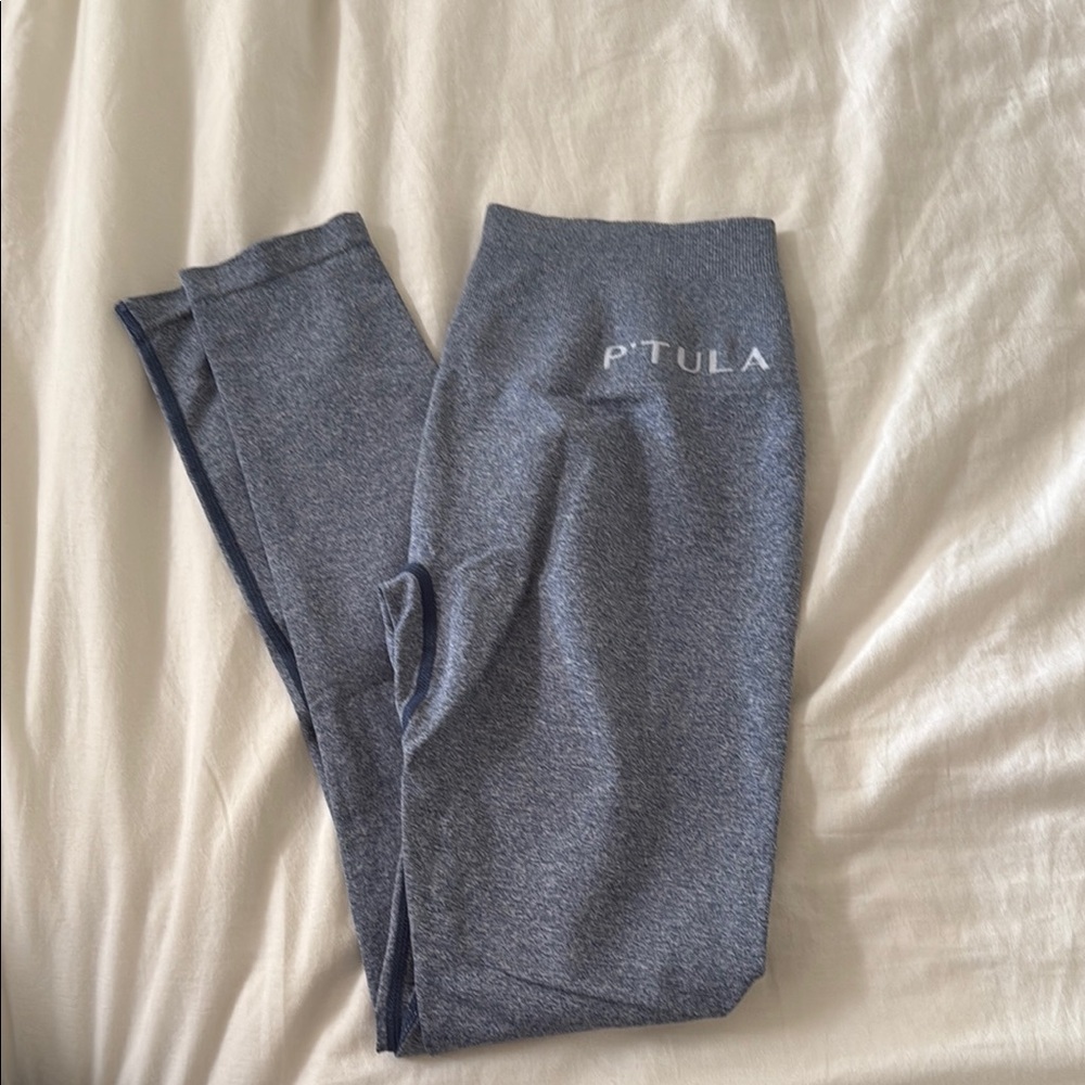 NEW P'tula Heathered Blue Leggings